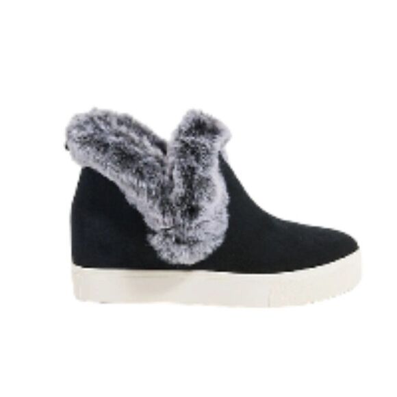 J/Slide Sean Waterproof Faux Fur Cold-Weather Booties in Black 9… - Picture 2 of 3